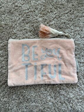 Primitives by Kathy Be you tiful cotton makeup toiletry pouch